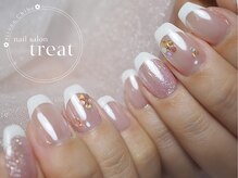 トリート(treat)/フレンチ/クリアパウダー/丸ホロ