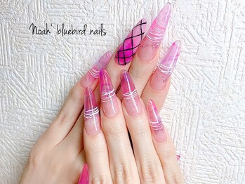 ノアブルーバードネイルズ(Noah' bluebird .nails)/デザスカ♪マーブルデザイン