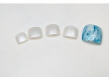 サカスネイル(sacasu.nail)/親指アートコース/マーブル