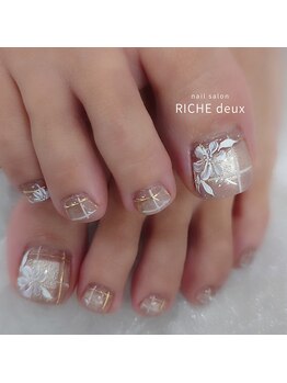 リッシュ ドゥ(RICHE deux)/秋チェック×フラワー