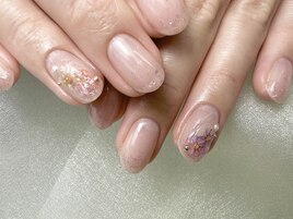【パラジェル フラワーネイル】