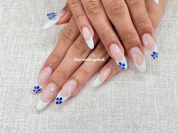 ユミ 池袋(Umi)/チップ長さ出しマーブルネイル