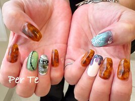 ハロウィンデザインネイル