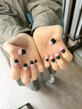 バイカラーネイル