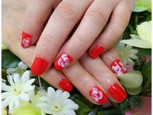 プルミエ ネイル(Premier Nail)/手描きお花ネイル
