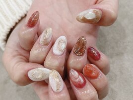 おまかせミラーニュアンスネイル