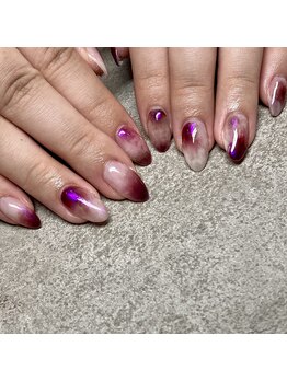 Mネイルアンドカフェ シェレステ/秋カラーニュアンスネイル