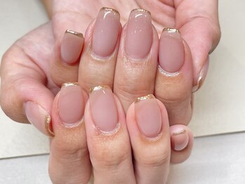 スリーラッシュアンドエルフネイル 折尾浅川店(threelash&elf.nail)/【パラジェル】スキニーフレンチ