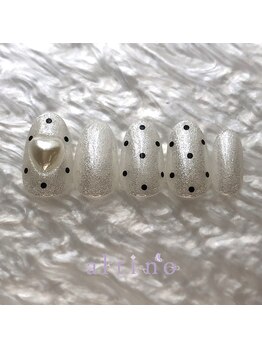 アルティノ ネイル ガーデン(altino nail garden)/ドット×ユニコーン×ハート