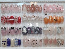 ネイルアンドまつげエクステ リッチエイト 原宿店(Rich8)の雰囲気（オフ無料色変え可/キャンペーン定額￥7300~韓国パーツ定額￥8300~）