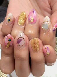 天然石ネイル☆