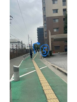 まつげエクステ専門店 ビューティーアイラッシュ つかしん店/JR猪名寺駅からの道順