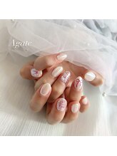 アゲート(Agate)/ツイードネイル