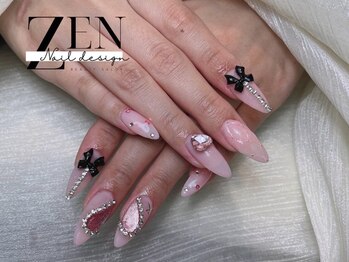 ゼン ネイル デザイン 池袋(ZEN NAIL DESIGN)/長さだしやり放題×つけ放題