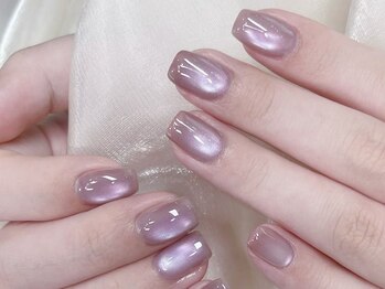 センスネイル 池袋店(Sense Nail)/バイカラー水光マグネットネイル