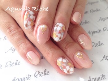 アグニークリッシェ(Agunik Riche)/【フラワーネイル】