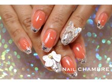 ネイル シャンブル(nail CHAMBRE)/ガラスフレンチネイル
