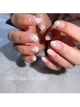 ジュア(Jua)/フラワーフレンチネイル