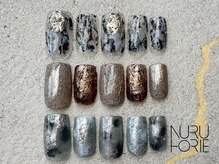 ヌル ネイル 堀江(NURU NAIL HORIE)/ニュアンス/鉱石/モード