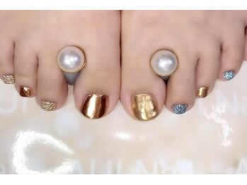 アリイネイルズ(ALII Nails)/フットミラーフラッシュネイル