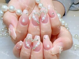 バレンタインネイル