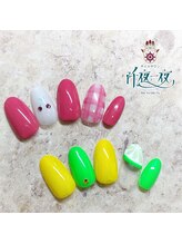 ネイルサロン 阡夜一夜/フルーツネイルチェリー☆ライム