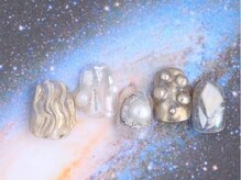 ゆびノさき/シルバー☆ニュアンスネイル