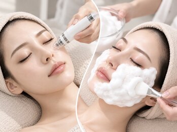 パールピーチ(total beauty place pearl peach)の写真/毛穴の黒ずみや肌のざらつきが気になる方必見◎美容業界で最新の次世代技術“コールドプラズマ”導入！