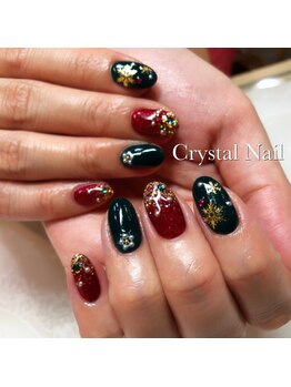 クリスタルネイル ボンベルタ橘店(CRYSTAL NAIL)/クリスマスネイル