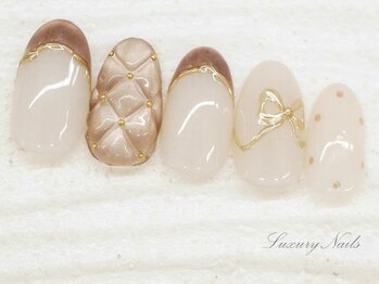 ラグジュアリー ネイルズ(Luxury Nails)/ぶっくり◇キルティングNail