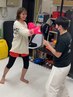 【午前中限定】　女性スタッフ担当　ミット打ち×EMS