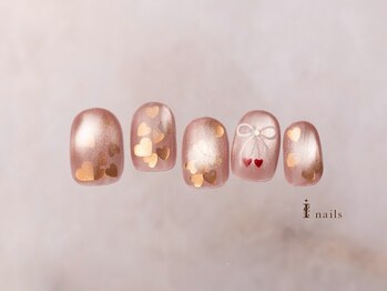 アイネイルズ 横浜EAST店(I-nails)/マグネットハートホロネイル