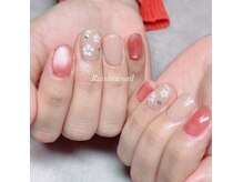 レインボー ネイル(Rainbow nail)の雰囲気（季節のフラワーネイル★）