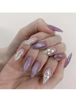 マグネット、春ネイル