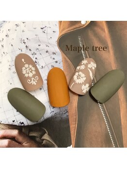 ネイルアンドメイク メイプルツリー(Nail & Make Maple Tree)/秋色マットネイル