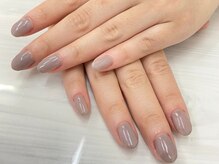 ミエルネイル 天神大名(miel nail)/お客様ハンド：グレー