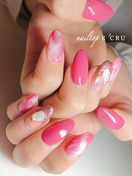 ネイルトップエクル(nail top E CRU)/マーブル