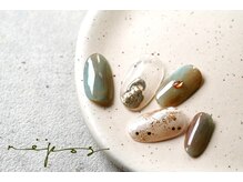 ルポネイル 高円寺(repos nail)/定額 ミラー　ニュアンスネイル