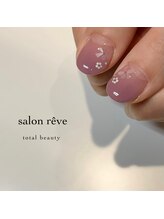 サロンリーベ(salon reve)/シェルフラワー×ピンクグラデ