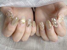 アイゴネイル 錦糸町(Aigoネイル)/ニュアンスフラワーネイル