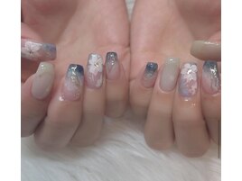 手描きお花ネイル