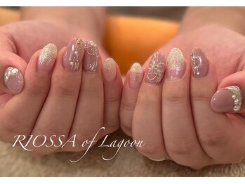 リオッサ オブ ラグーン(RIOSSA of Lagoon)/大人かわいいブライダルネイル