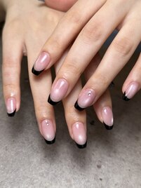マグ×黒フレンチ