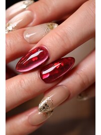 バレンタインネイル