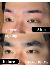 ボス ブロウ 天白店(BOSS BROW)/【メンズ眉毛】before  after
