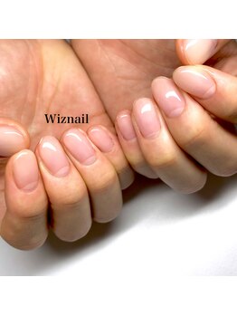 クリアネイルだけでも綺麗♪