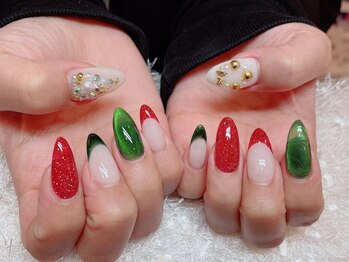レアネイル 新宿(le'a nail)/クリスマスネイル
