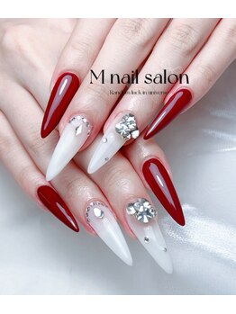 Mネイル/長さだし｜ボルドー