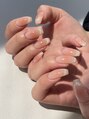 ランド ネイル 博多(LAND) 季節問わず大人気!!チーク×マグネットフレンチ♪