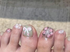 フットネイル/リボン